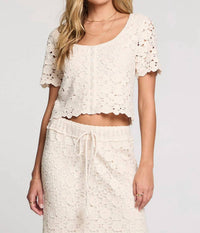 Saltwater Luxe - Coralyn Scooped Neck Top