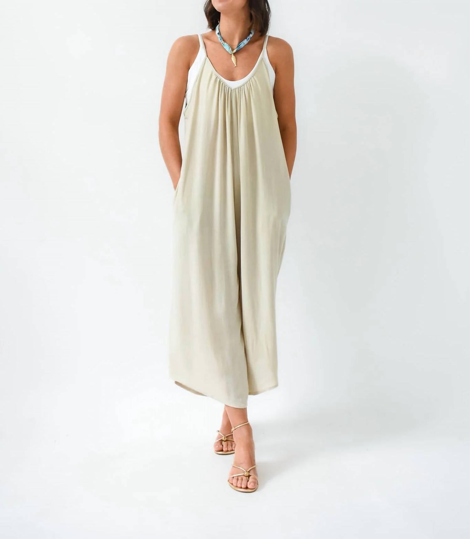 Hunter & Brown - Jump Into Linen Jumpsuit