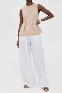 Vince - Crew Neck Paneled Top