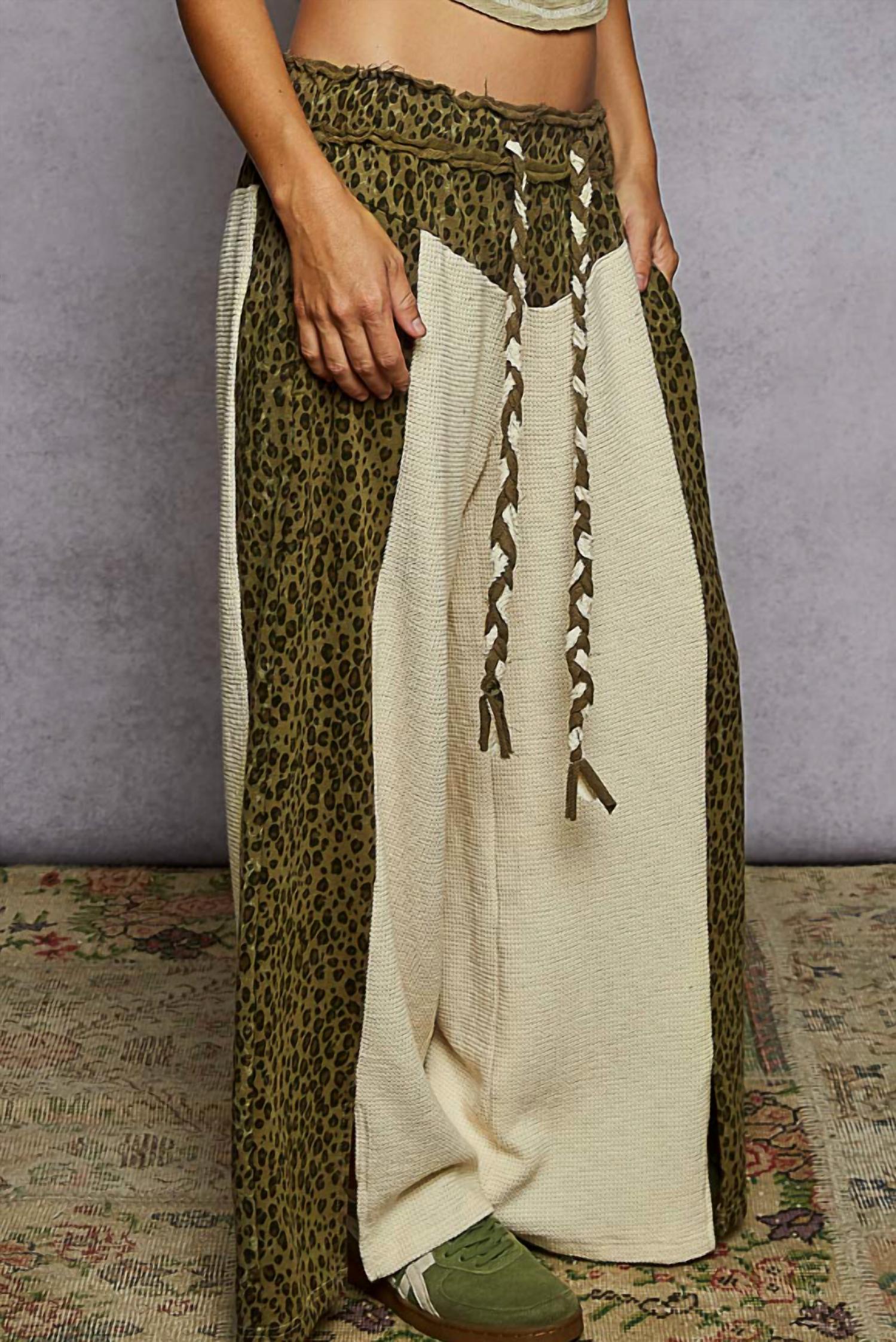 Pol - Thermal With Animal Printed Pants