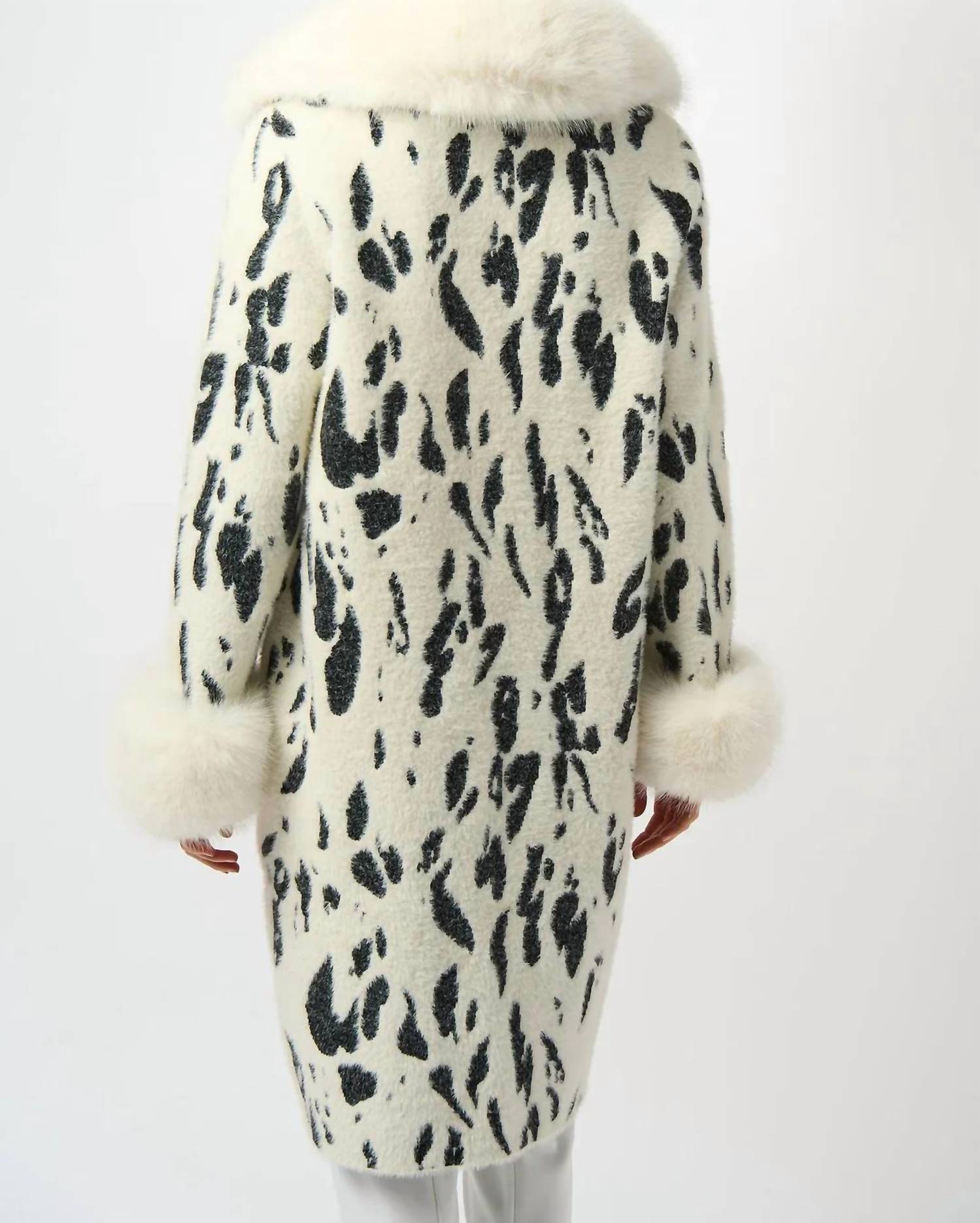 Joseph Ribkoff - Animal Print Faux Fur Coat