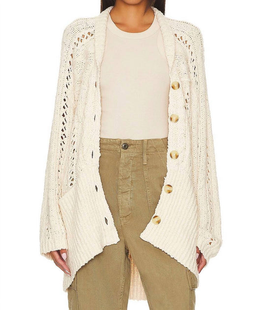 Free People - cable cardigan sweater