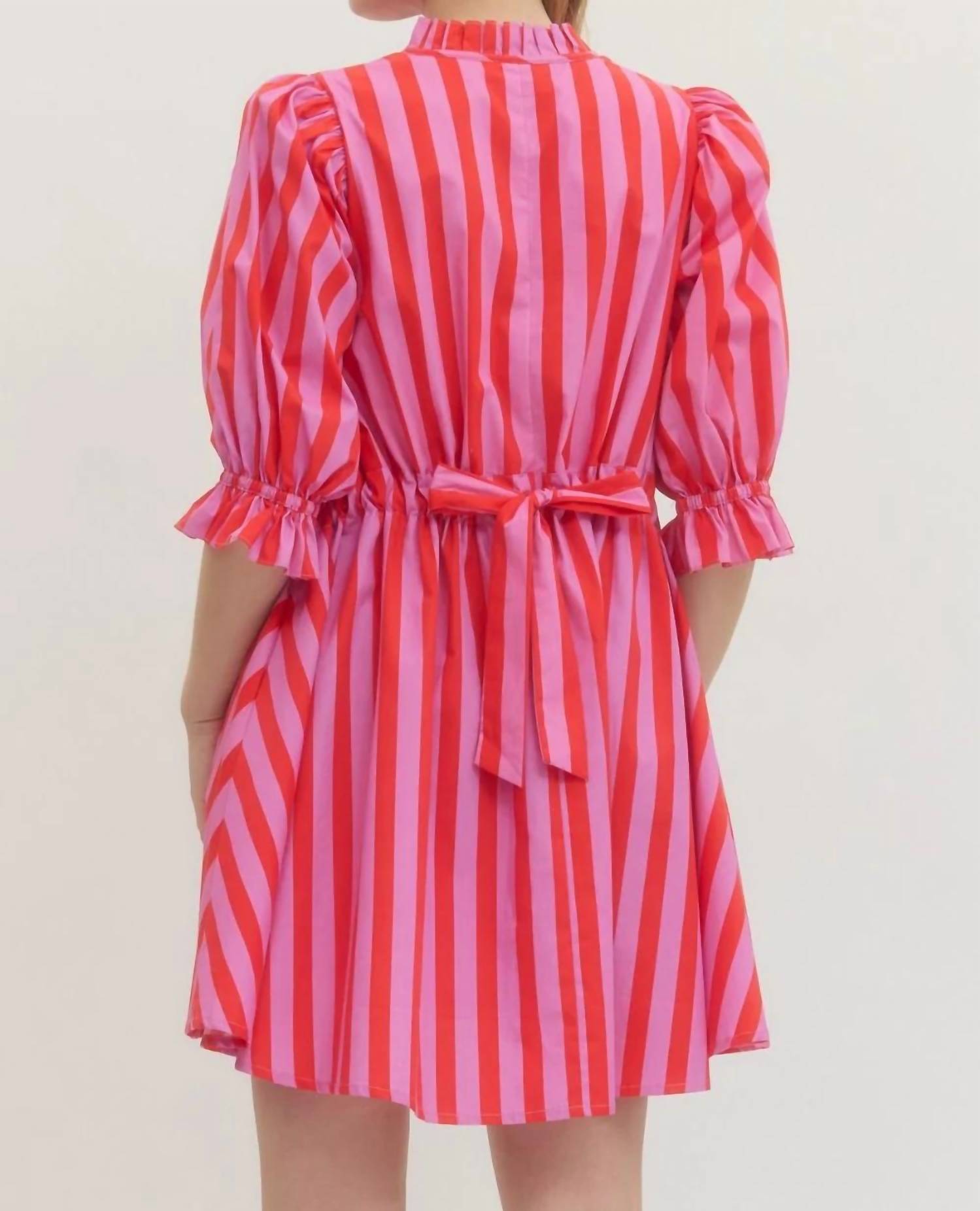 Entro - Stripe Mini Dress
