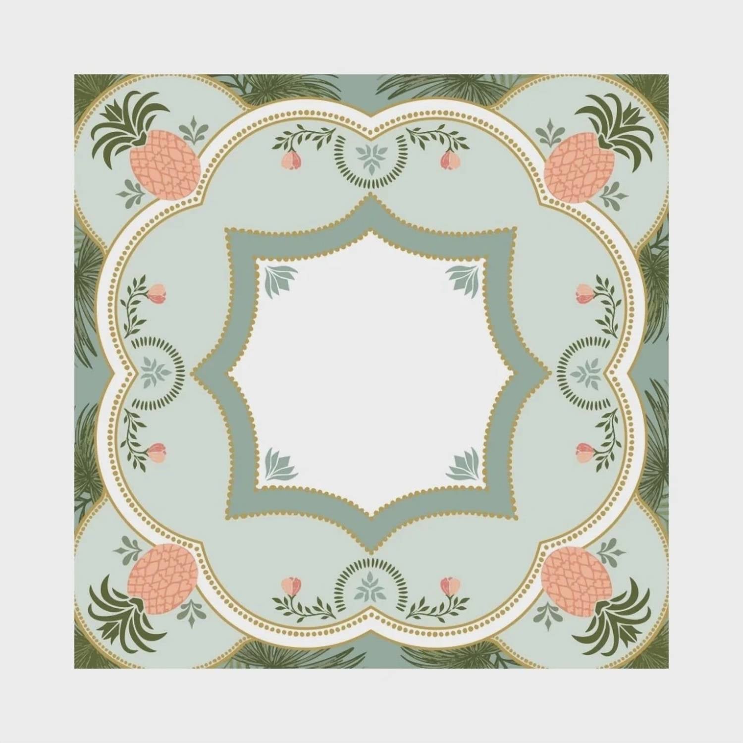 Anders Ruff Design Co - Pineapple Palm Mahjong Mat