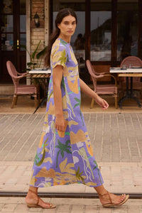 Oliphant - Short Sleeve Shift Maxi Dress