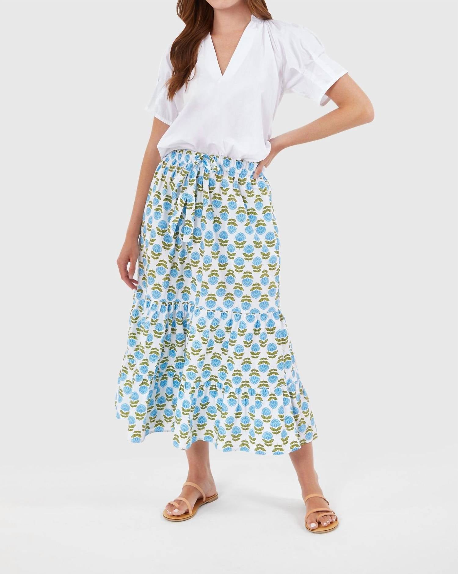Livro - Market Tiered Body Maxi Skirt