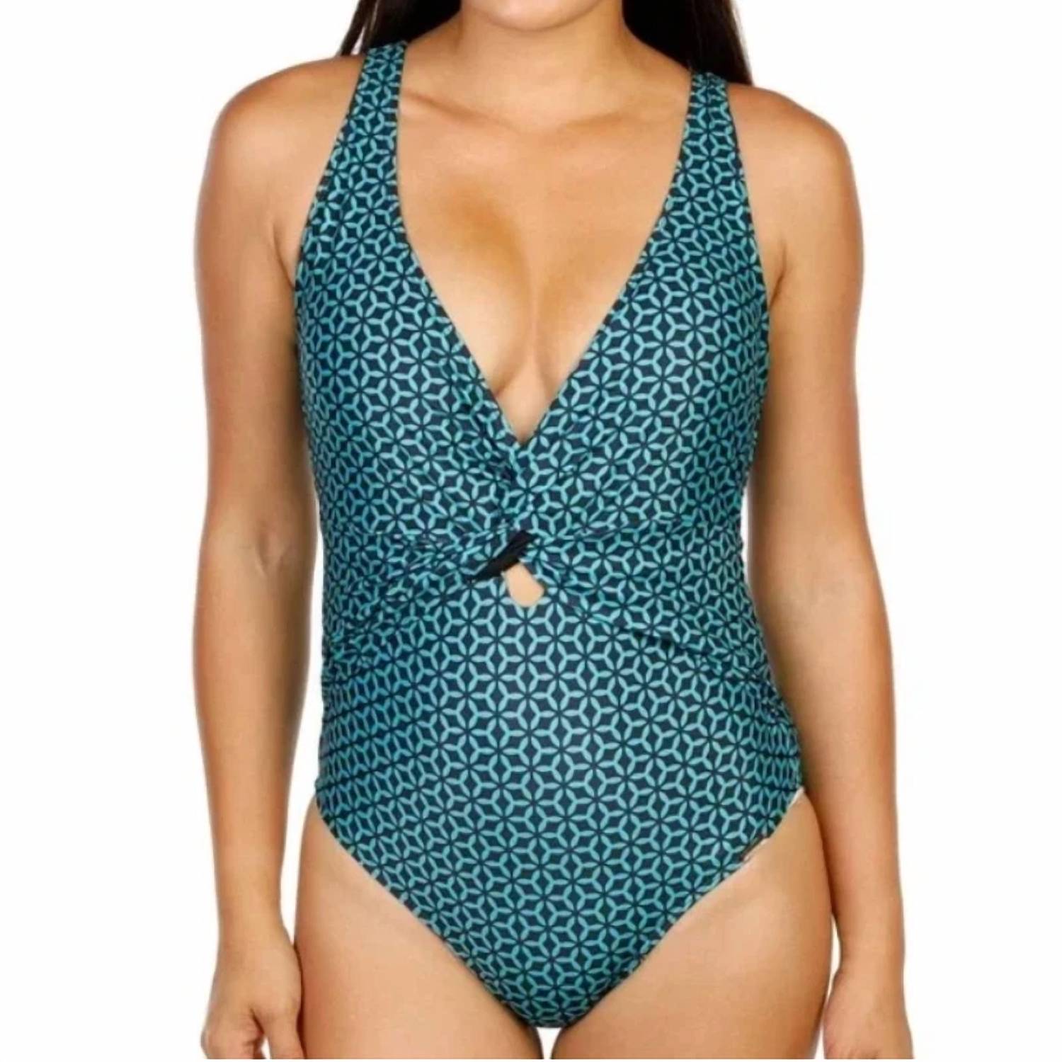 Nicole Miller - Twist Front Plunge One Piece