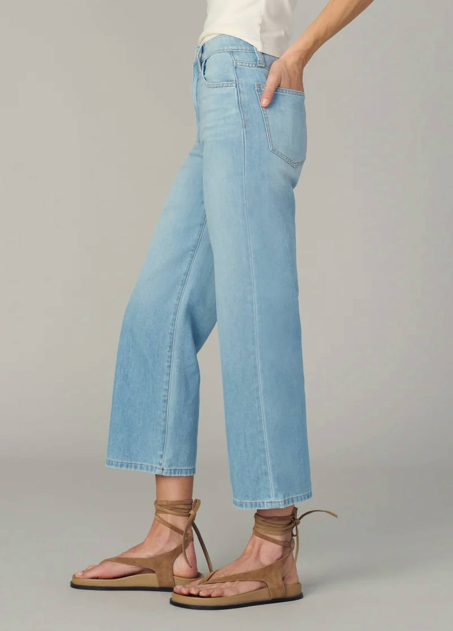 Joe'S Jeans - Blake High Rise Wide Leg Crop Jeans