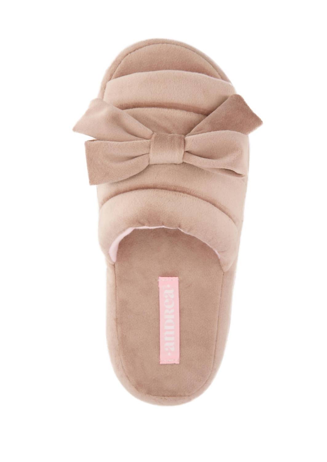 Andrea Women's Comfy Slipper in pink - women's shoe - alternate view
