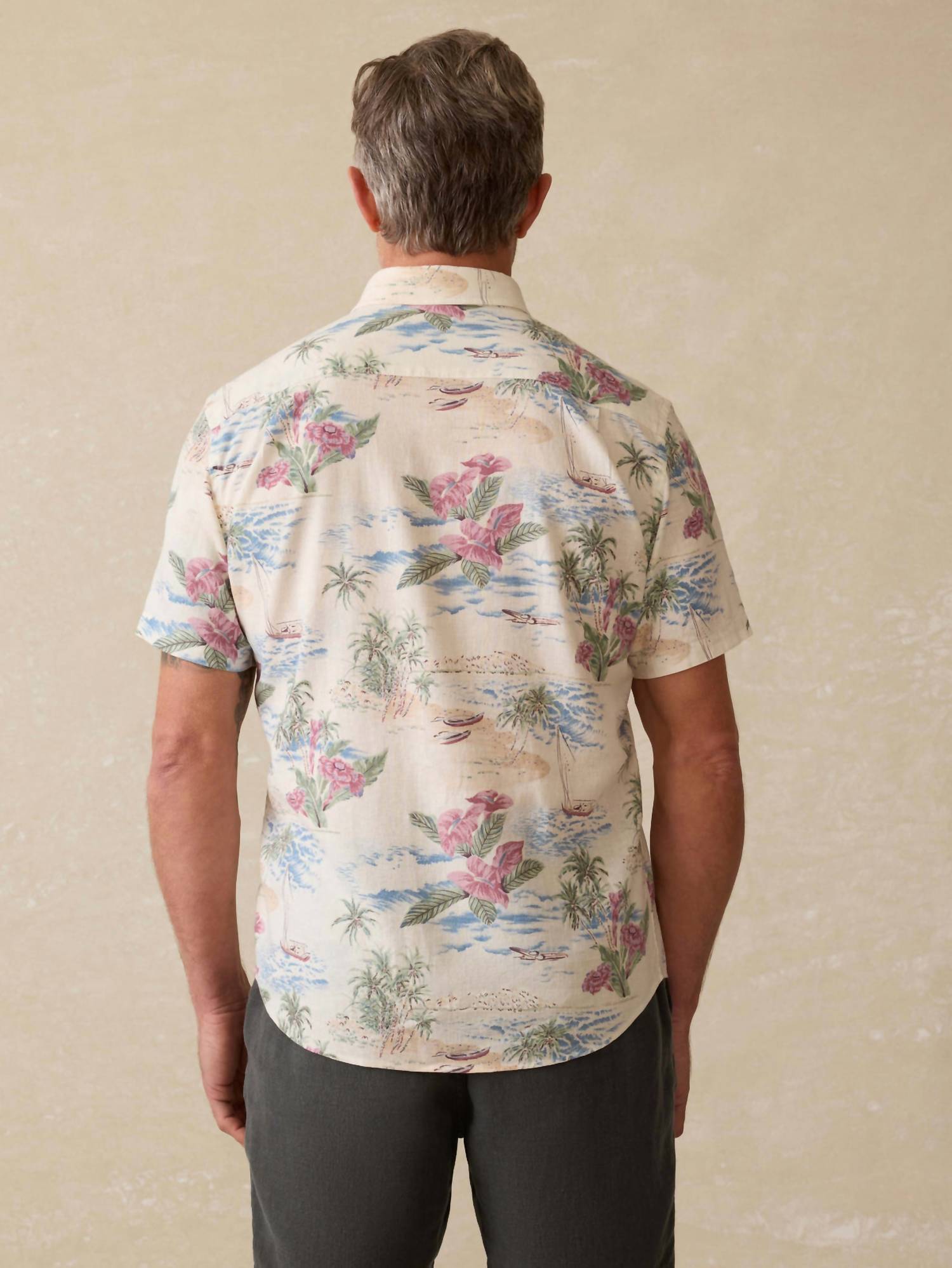 Faherty - Short Sleeve Button Up Breeze Shirt