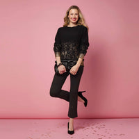 Coco + Carmen - Tinlee Sweater With Metallic Splatter