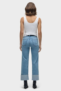 Hudson - Rosie High Rise Wide Leg Ankle Cuff Jeans