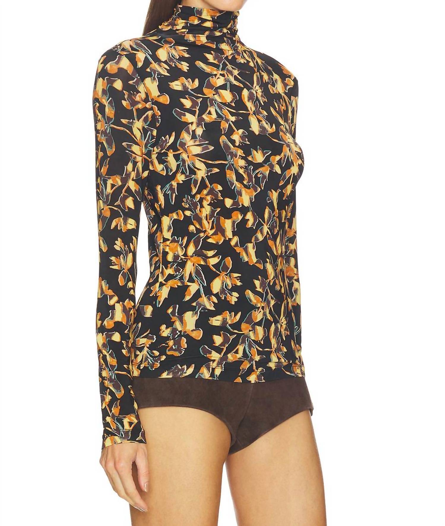 Ulla Johnson - Aurelia Jersey Long Sleeve Turtleneck Top