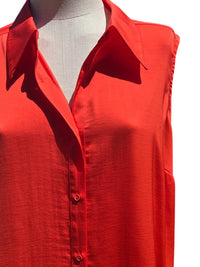 Renuar - Women's Collared Sleeveless Top