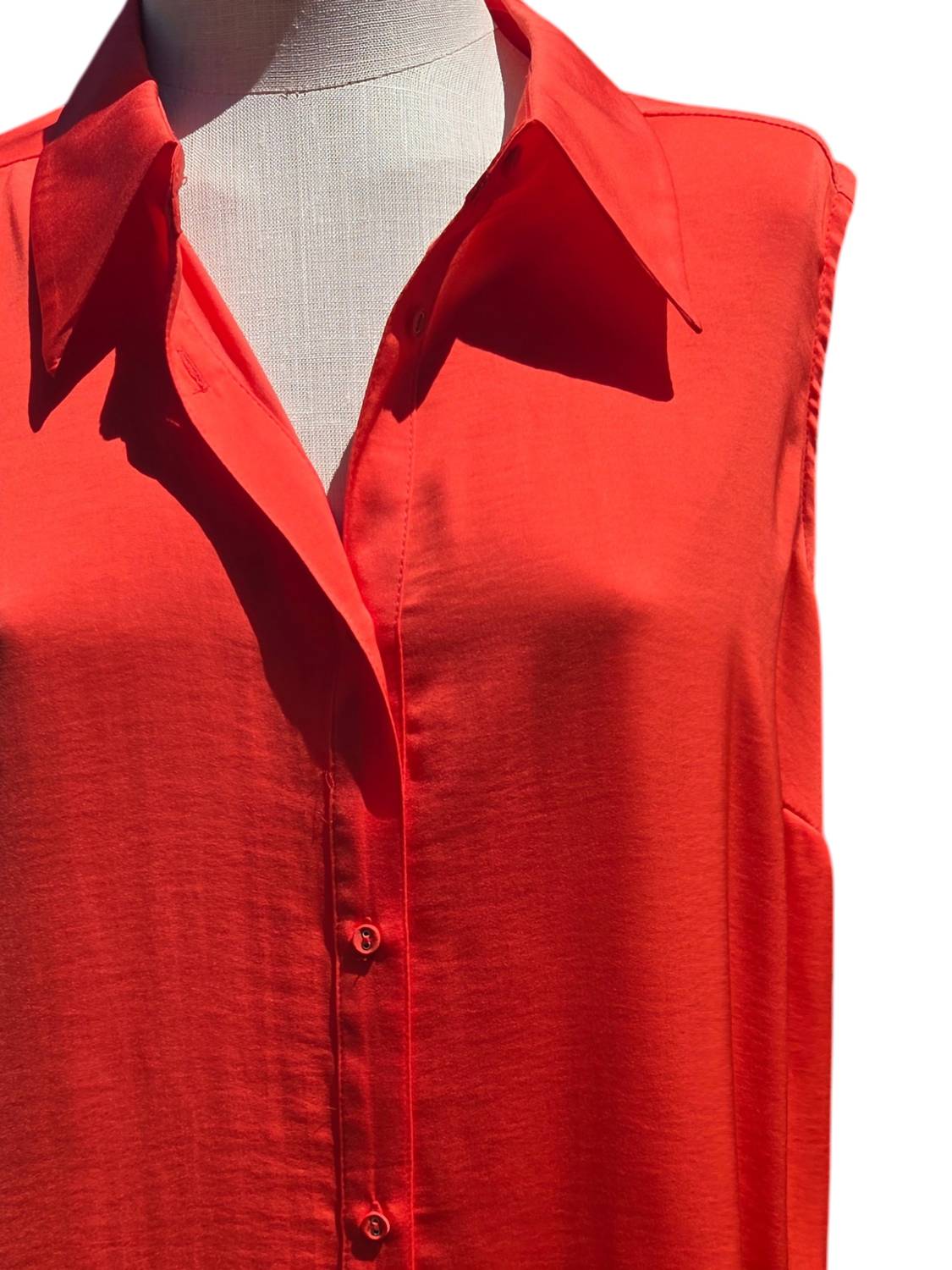 Renuar - Women's Collared Sleeveless Top