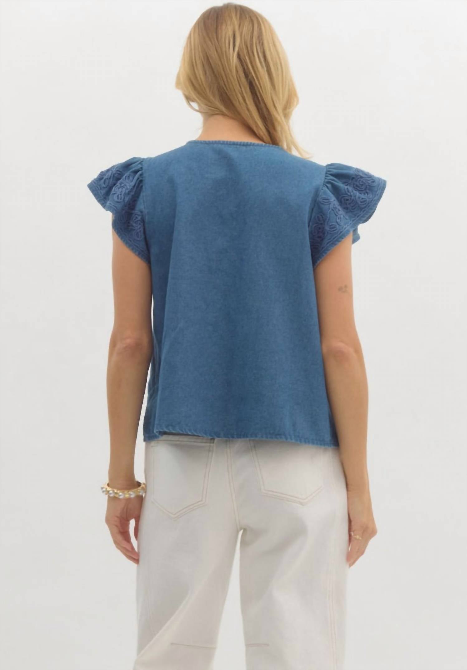 Entro - Jenna Denim Top