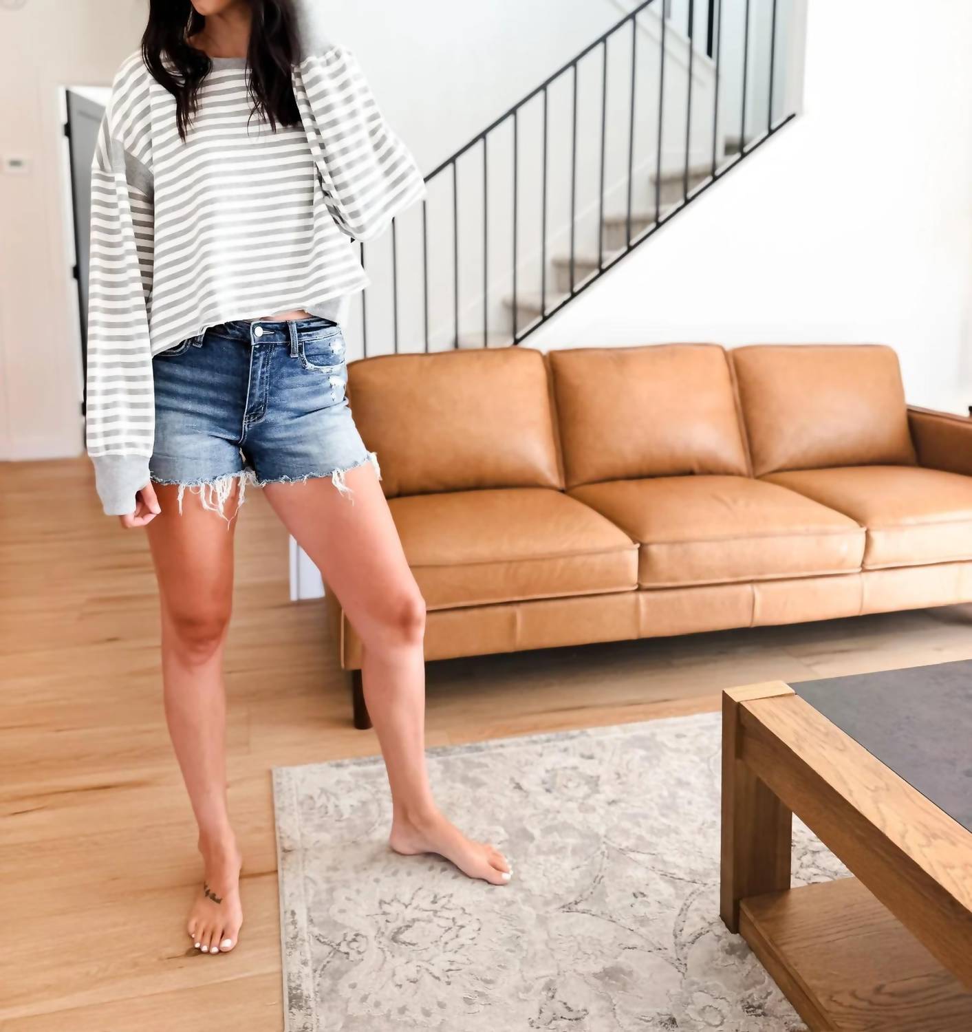 Rae Mode - Marlys Striped Open Back Top