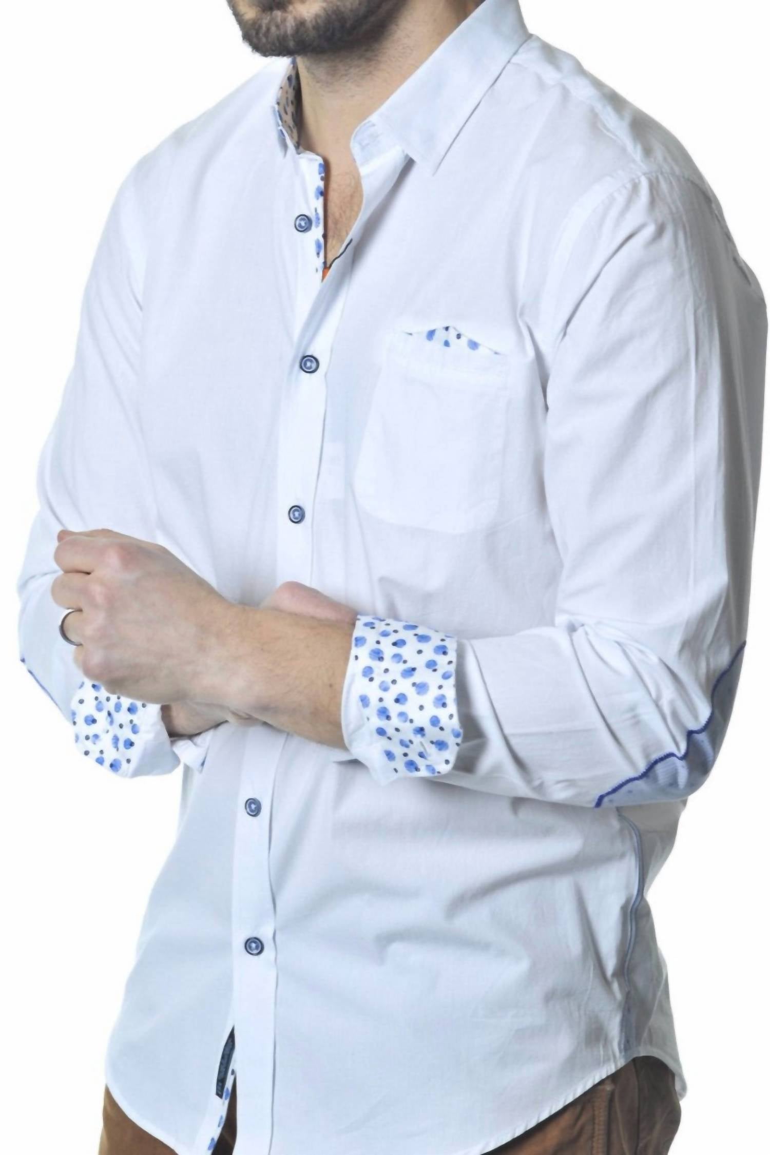 Eight X - Button Down With Elbow Patches Shirt