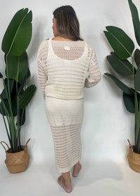 Kld. Signature - Open Knit Midi Skirt
