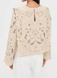 Sea - Ceci Embroidery Top