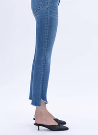 Vervet By Flying Monkey - Mid Rise Super Soft Crop Flare Jean