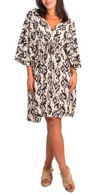 Gigi Moda - Corta Ikat Print Mini Dress