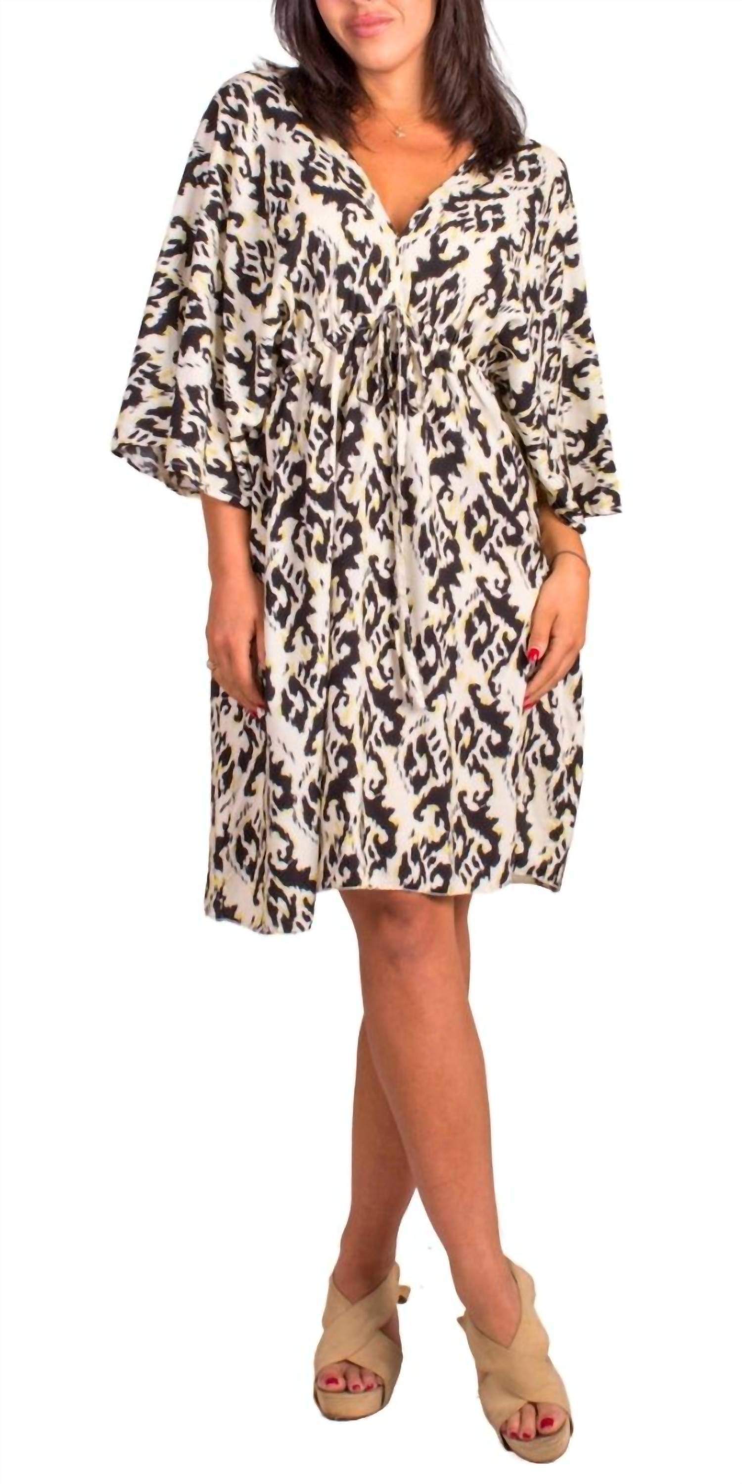 Gigi Moda - Corta Ikat Print Mini Dress
