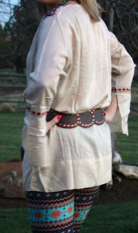R Cinco Ranch Run To Me Tunic Top in cream multi - women's shirt - alternate view