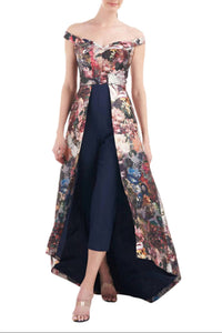 Kay Unger - Women's Mikado Skirt With Stretch Crepe Pant