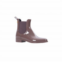 LEMON JELLY Women's Comfy Glossy Ankle Boots in puce - women's shoe