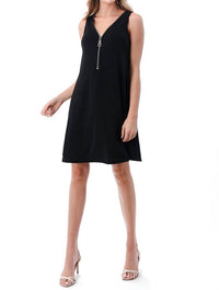 Ariella - Big Zipper Mini Dress