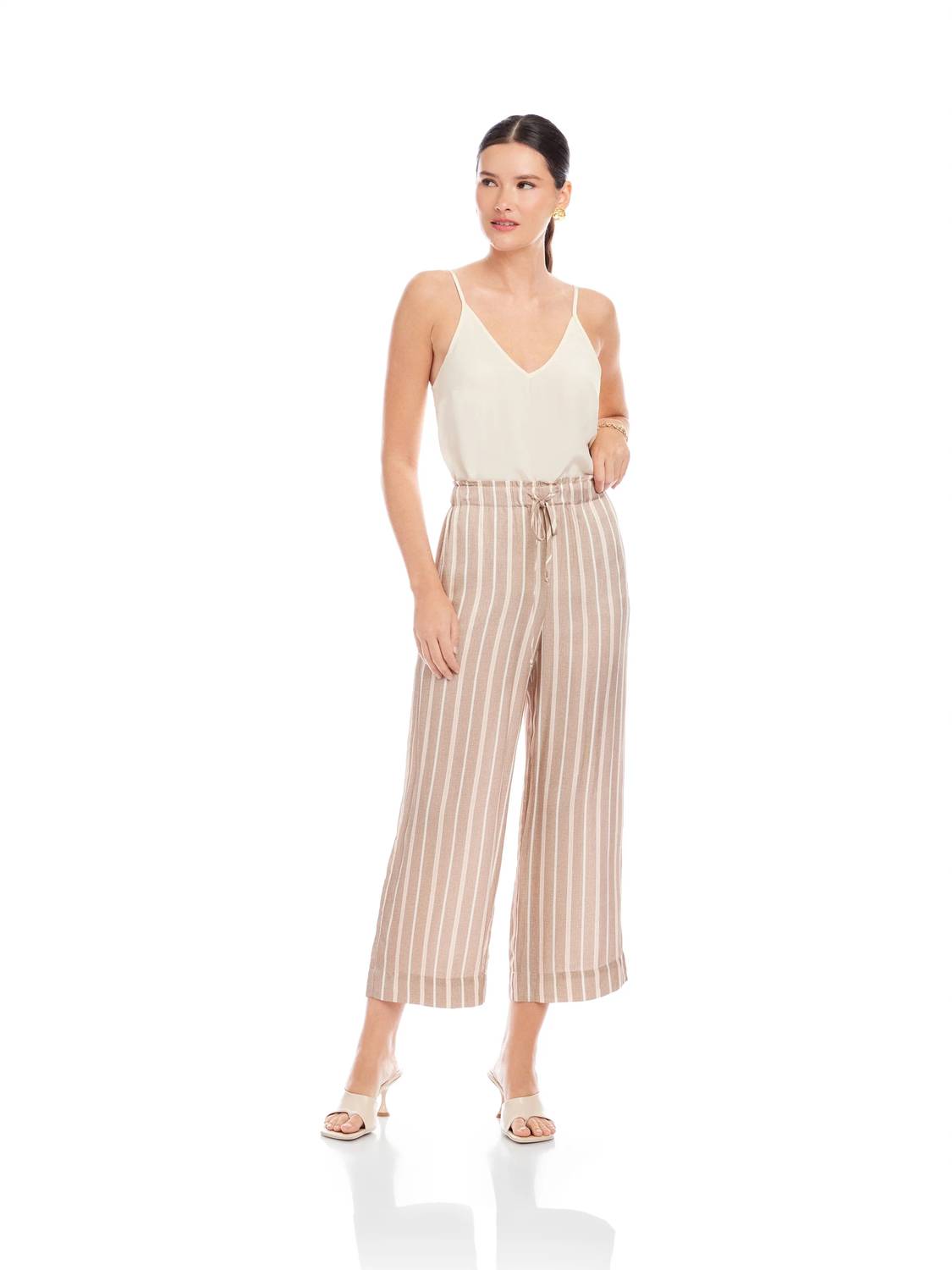 Fifteen Twenty - Tasha Cropped Drawstring Pants