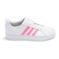 adidas Girl's Streetcheck Lace-up Sneakers in white - kids' sneaker - detail view