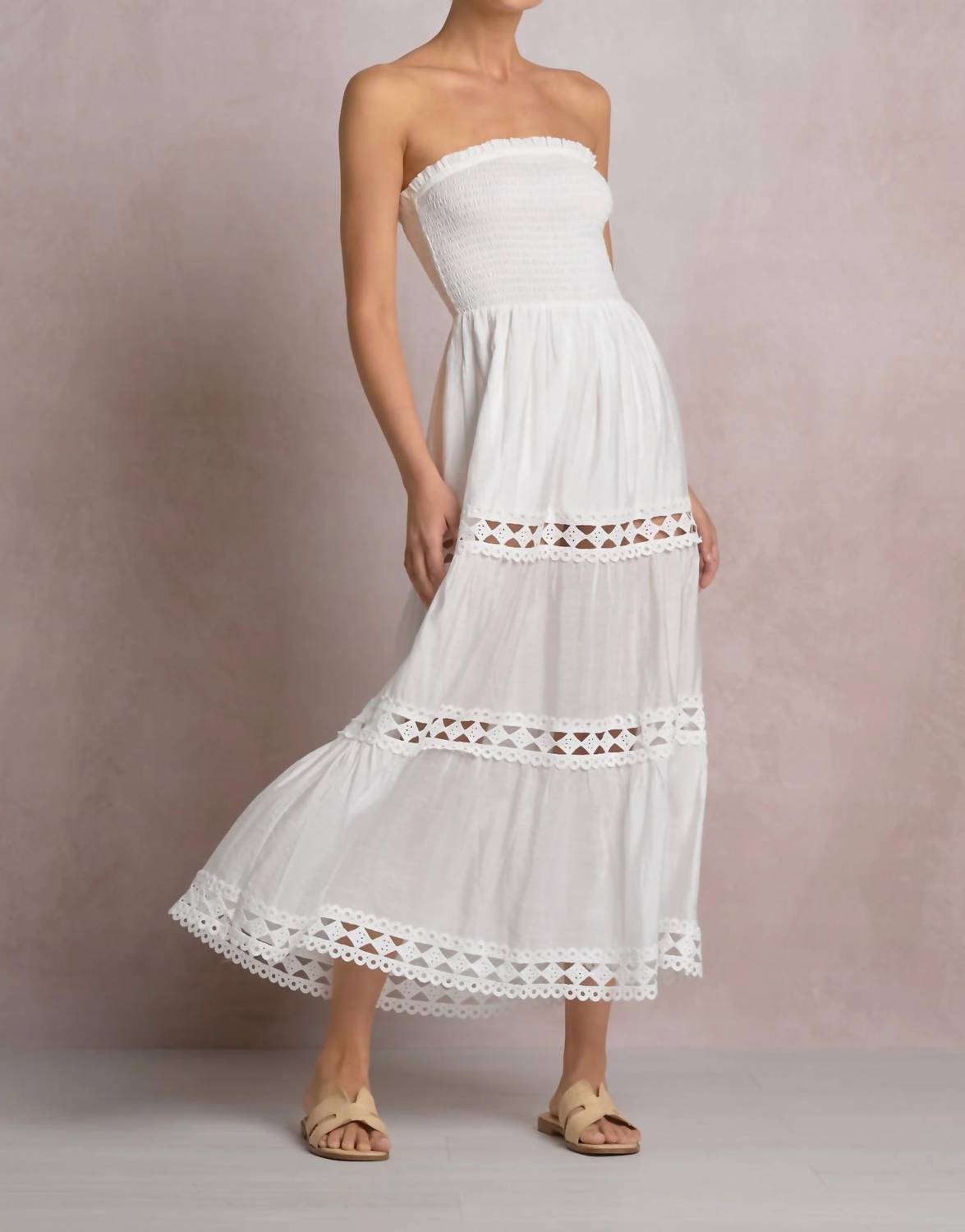 Elan - Strapless Midi Dress