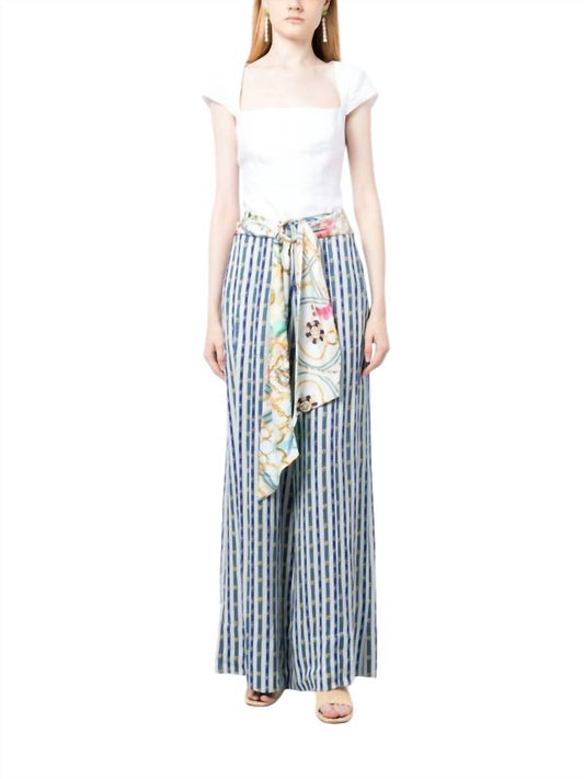 Camilla - SCARF BELT WIDE LEG PANT