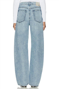 Rag & Bone - Featherweight Logan Embellished Wide Jeans