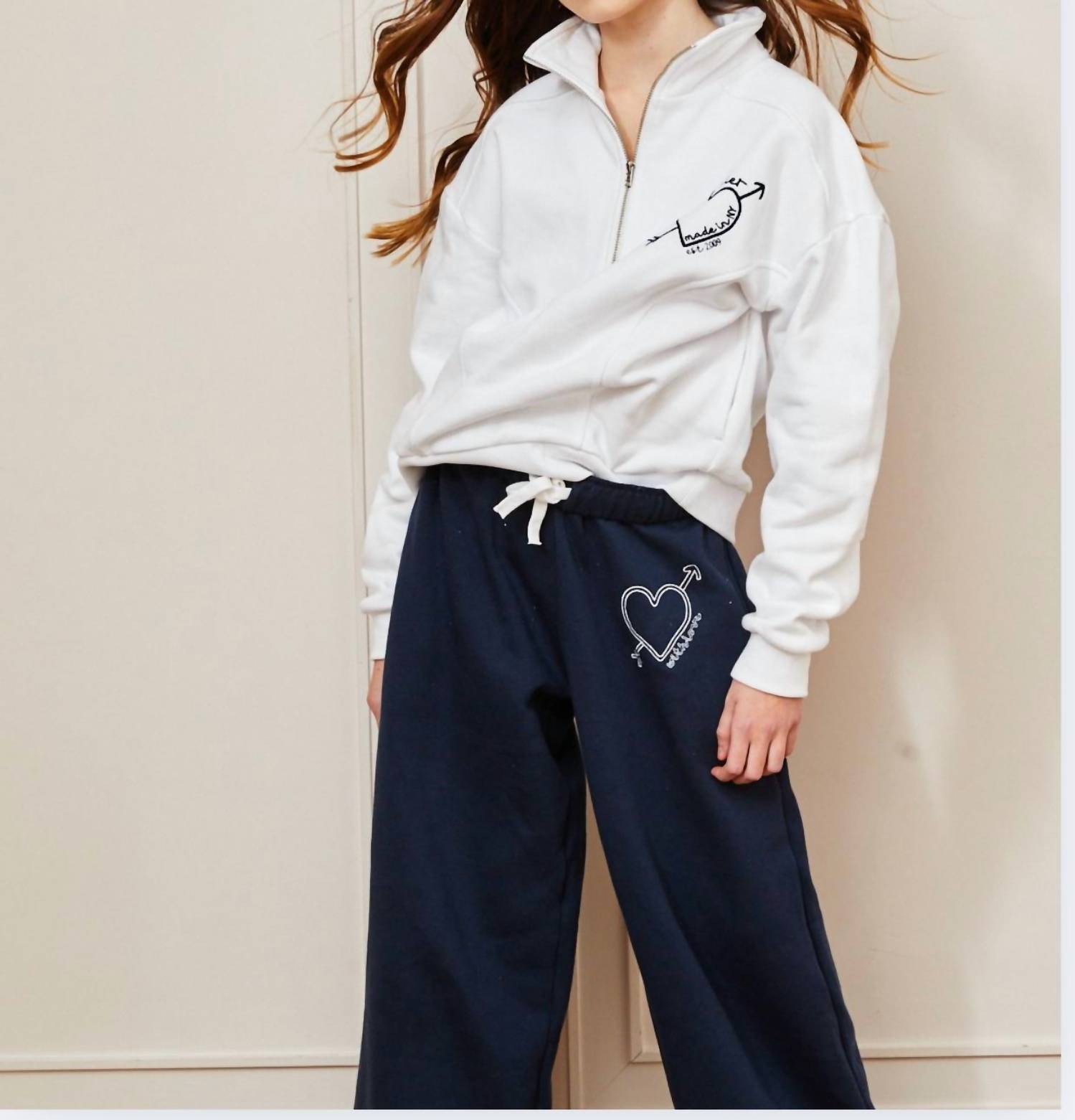 Theme - Girls Crosby Half Zip Atelier Sweatshirt