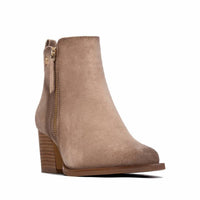 Xti - Women's Block Heel Suede Ankle Booties