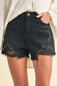 Anniewear - Caleb Cut Off Denim Shorts