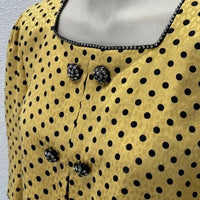 Diane Dickinson For Gentillesse - Women's Vintage Polka Dot Blouse