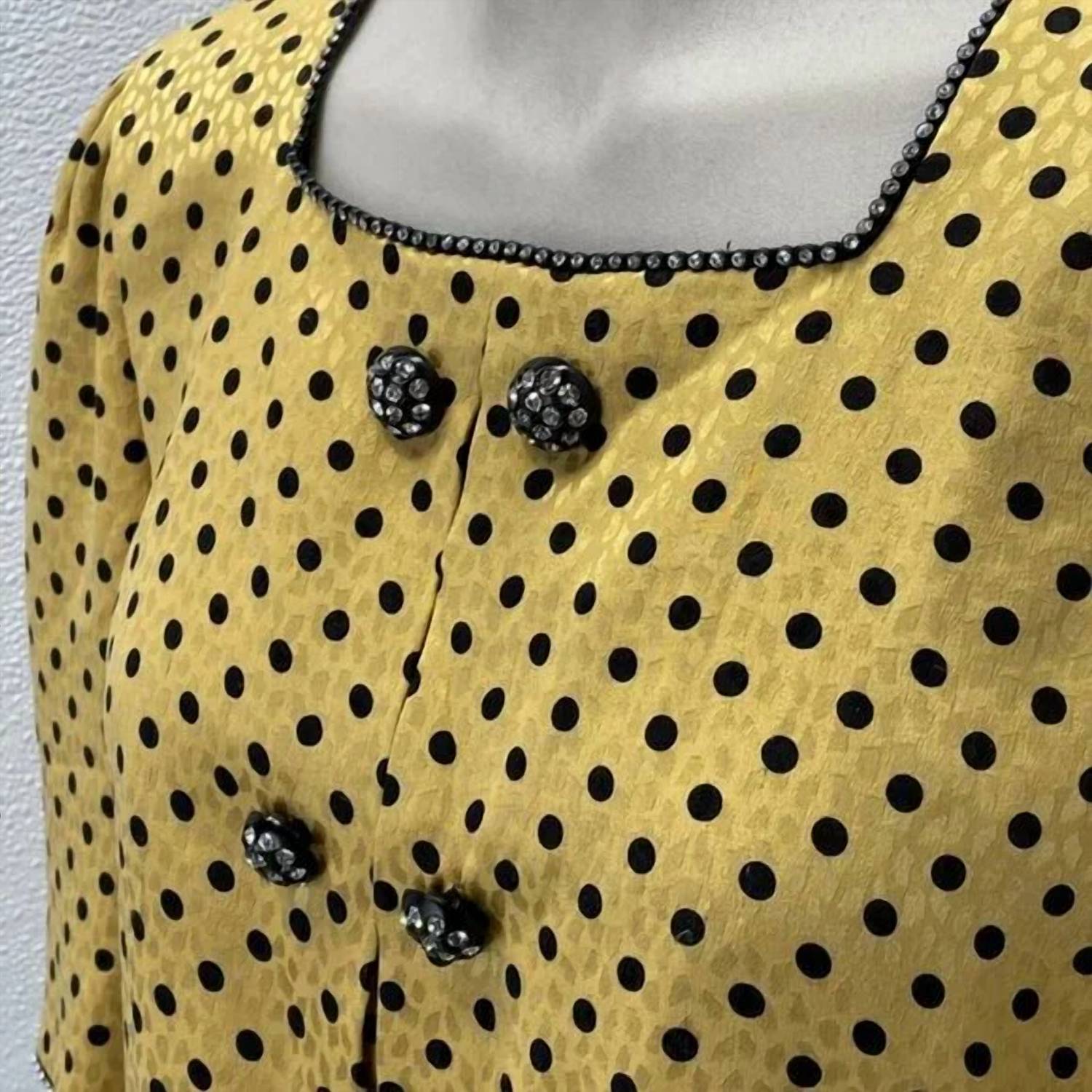 Diane Dickinson For Gentillesse - Women's Vintage Polka Dot Blouse