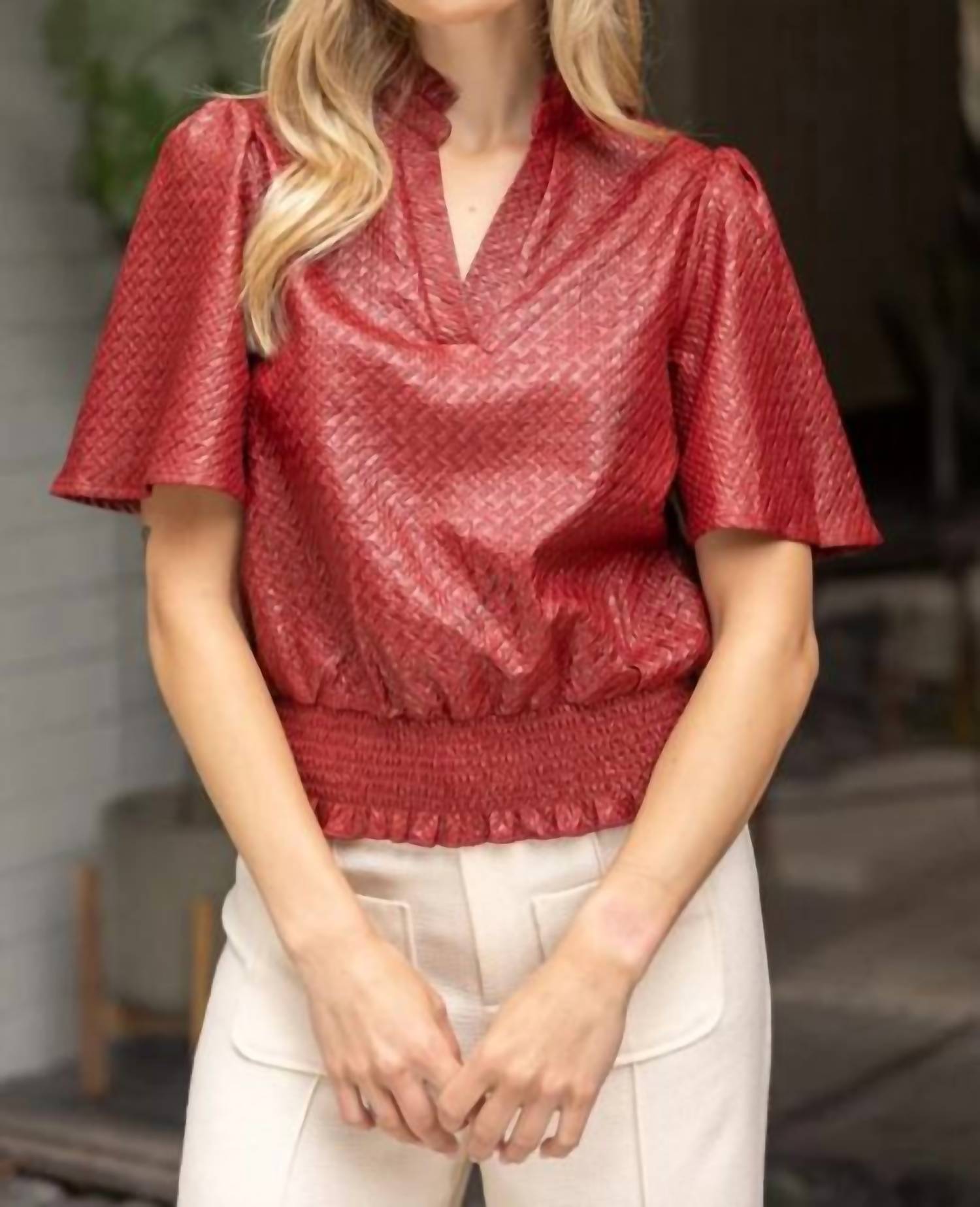 Voy - Smocked Top