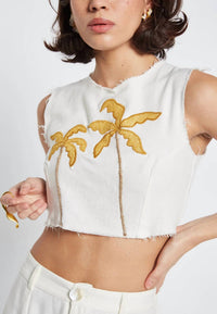 Be Sunset - Surf Cropped Top