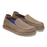 BIRKENSTOCK Women's Utti Slip On Suede Shoes in gray taupe - women's flats - alternate view