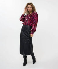 Esqualo - vegan leather skirt