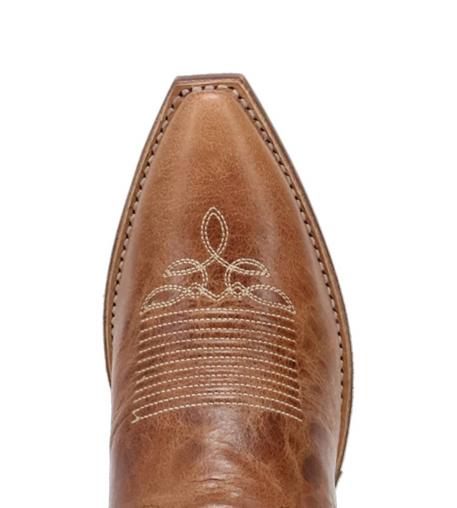 DAN POST. Women's Sundra Leather Boot in tobacco - women's shoe - view 5