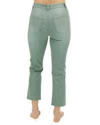Grace And Lace - Mel's Favorite Straight Leg Cropped Denim Jeans