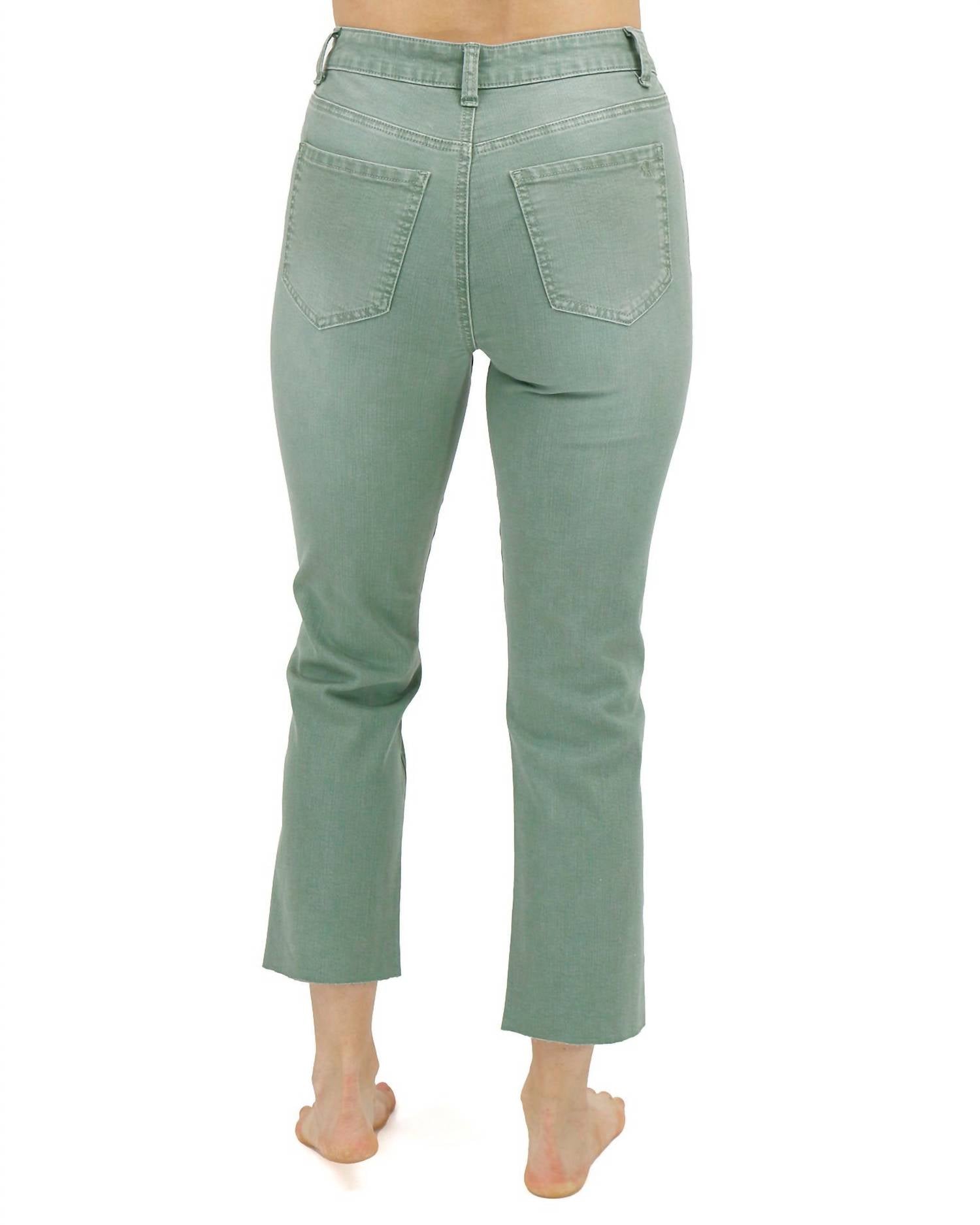 Grace And Lace - Mel's Favorite Straight Leg Cropped Denim Jeans