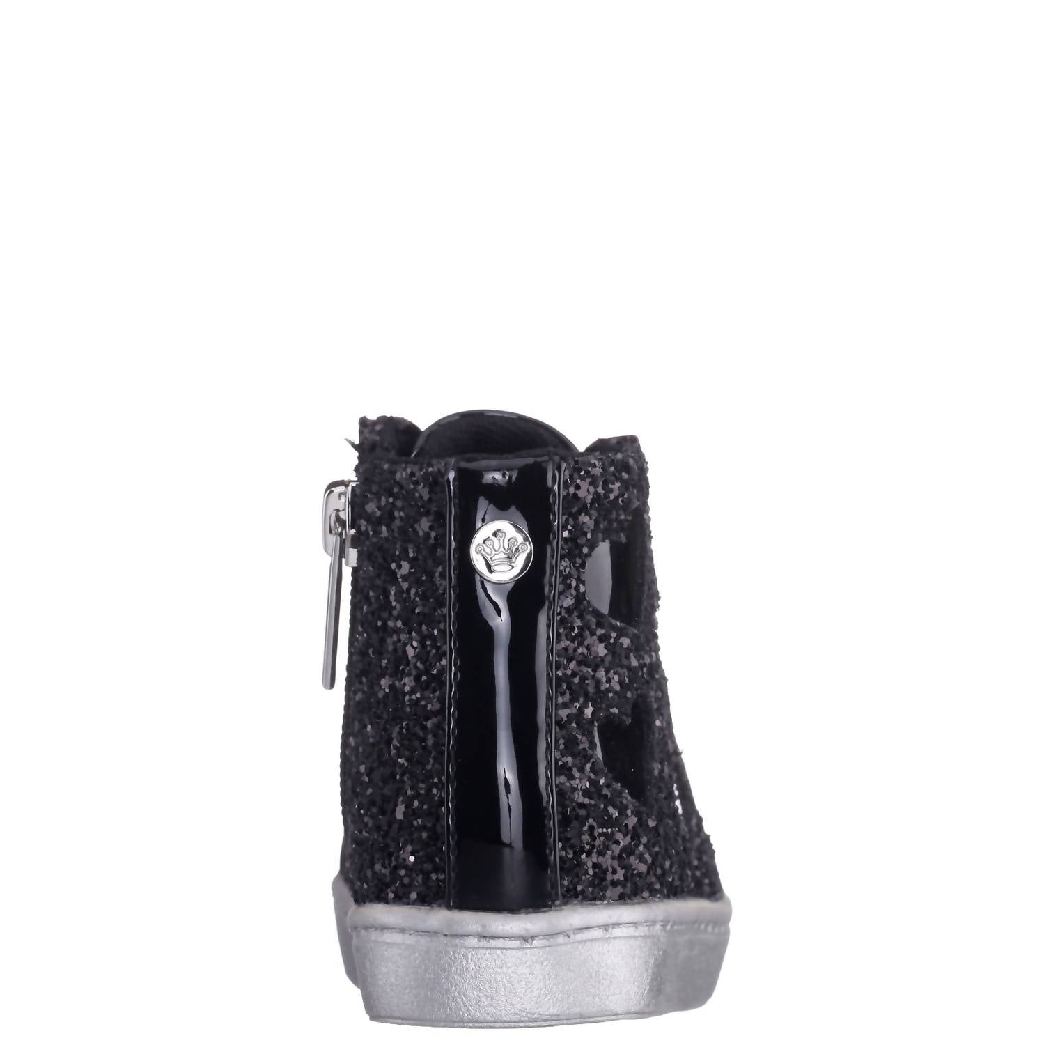 Nina Women's Cass High Top Sneakers in multi glitter - women's sneaker - alternate view