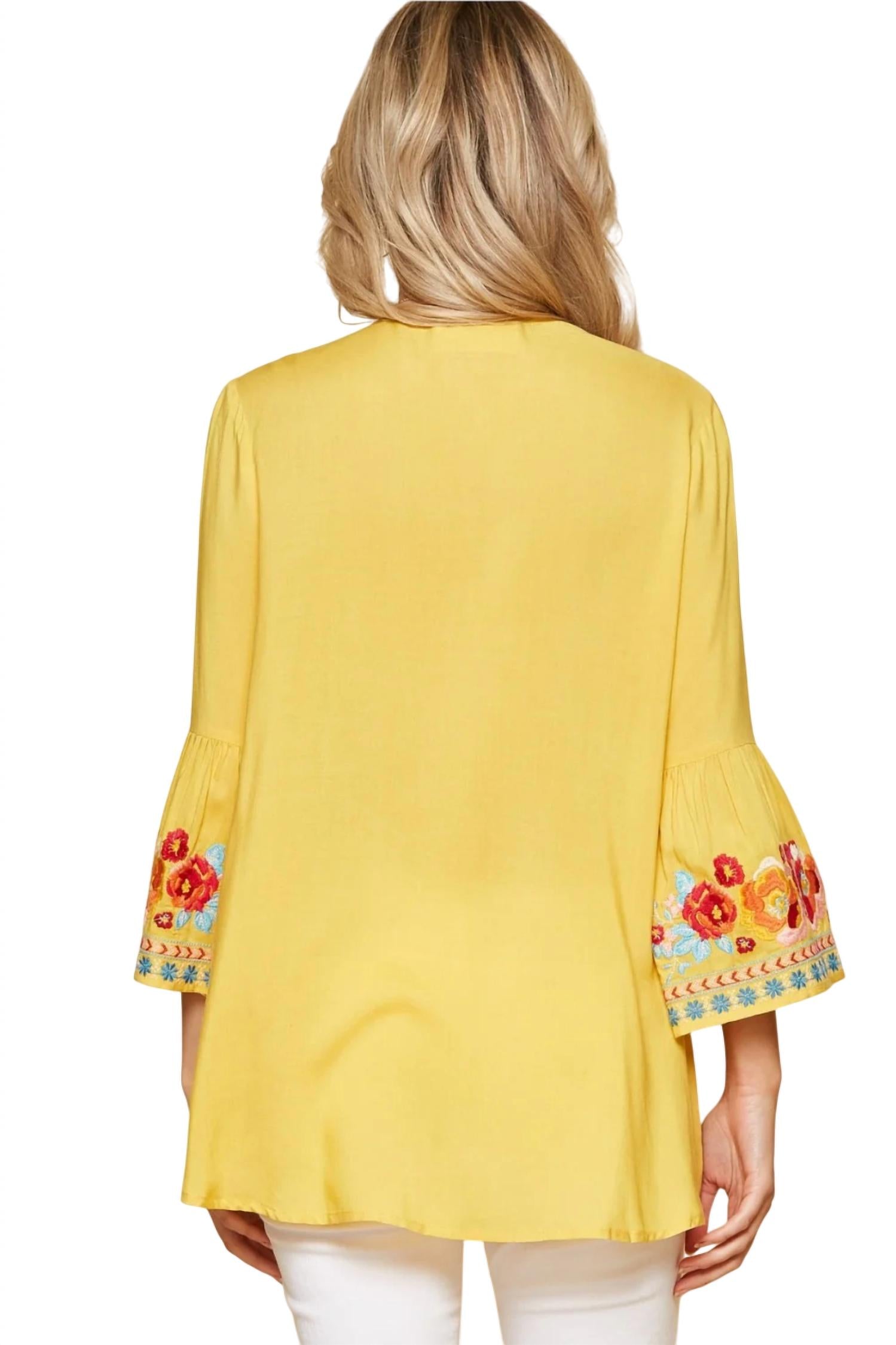 Andree By Unit - South Beach Embroidered Top - PLUS